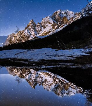 Val Ferret Vista del Monte Bianco dalla Val Ferret © Matteo Dunchi, Archivio cooperativa Alter Eco